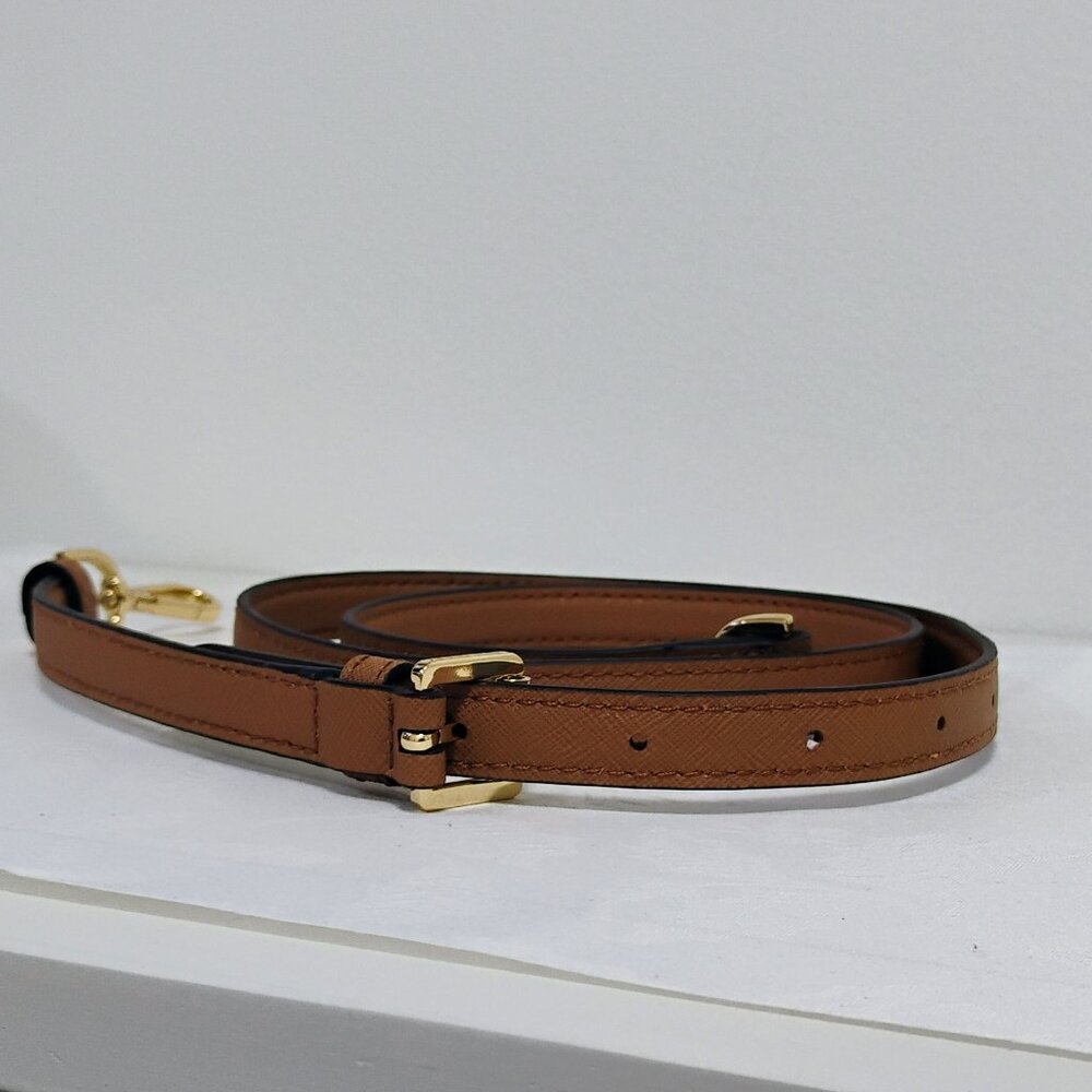 New Michael Kors Adjustable Leather Handbag Strap Tan
